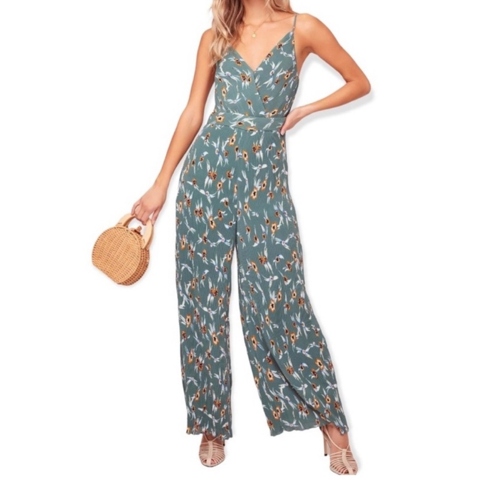 Astr Teal Floral Maxi Dress